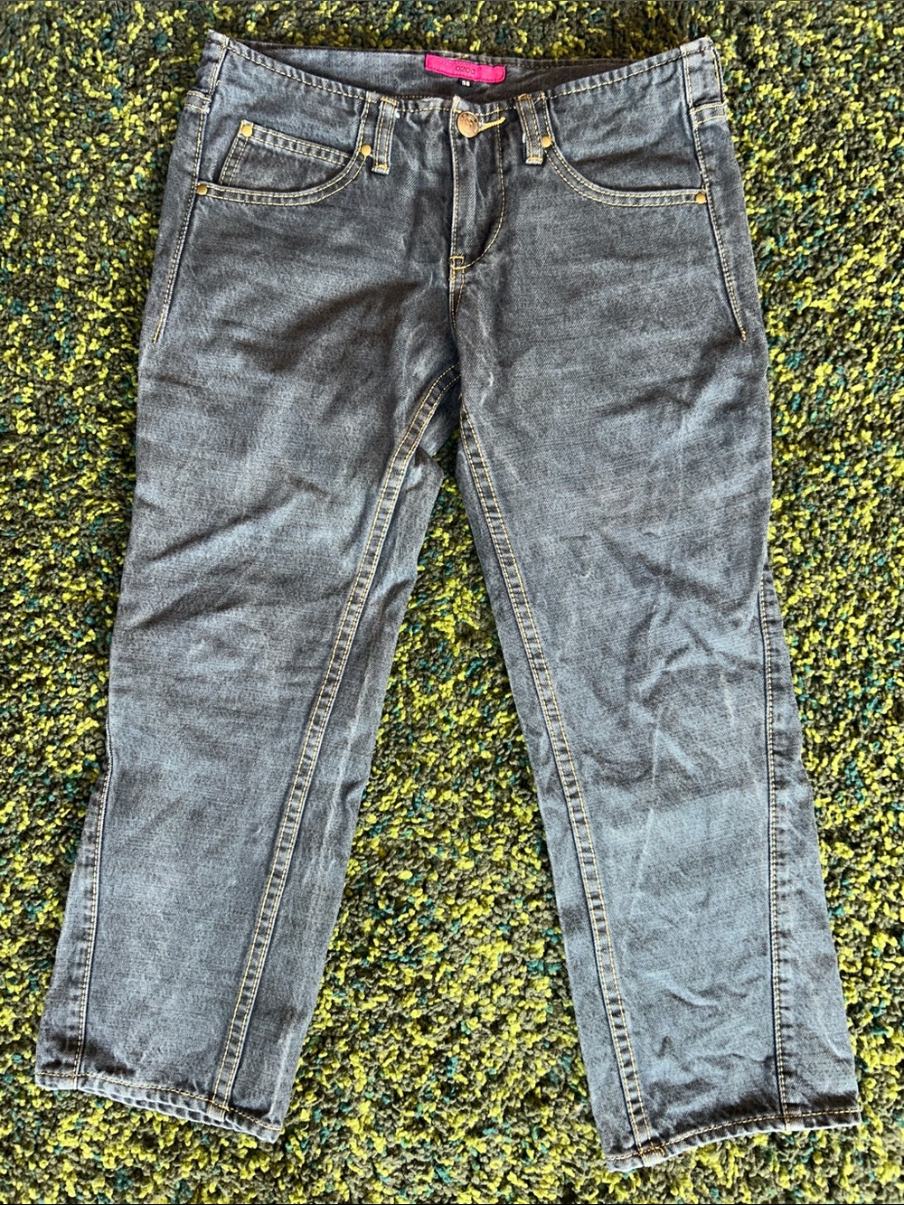 y2k Grey Denim Capris